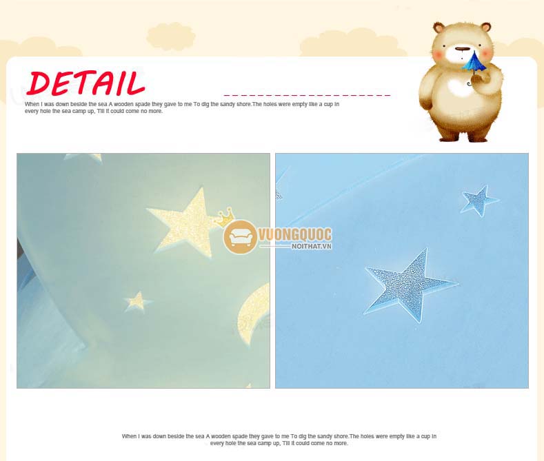 Đèn ốp trần trẻ em ngôi sao xanh uhs101-20